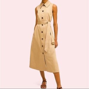 Kate Spade Sleeveless Trench Dress NWT